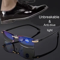 nonor blue light blocking eyewear rimless reading glasses women men square frameless presbyopic 1 0 1 5 2 5 4 0