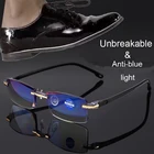 NOROR Blue Light Blocking Eyewear Очки для чтения Очки для чтения Женские мужские квадратные безмасштабные пресбыопические орки для выражения +1.0 1.5 2.5 4.0