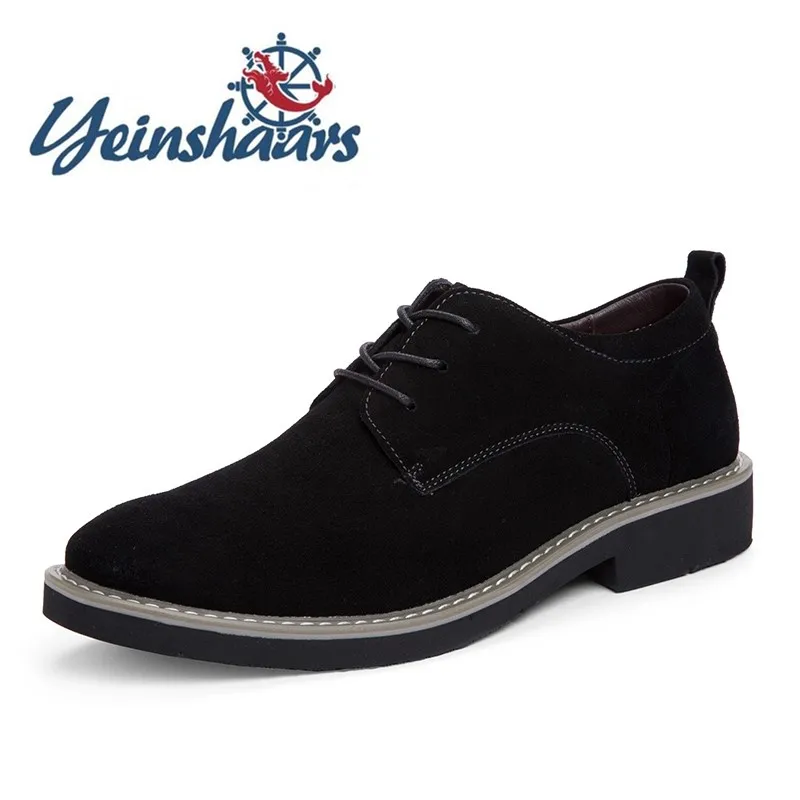 Мужская обувь замшевая кожаная модная повседневная для отдыха деловая модельная