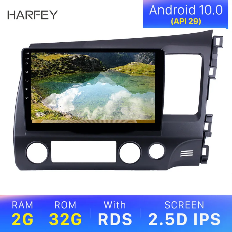 Автомагнитола Harfey 10 1 дюйма Android 0 GPS навигатор 2din Bluetooth мультимедийный плеер для 2006