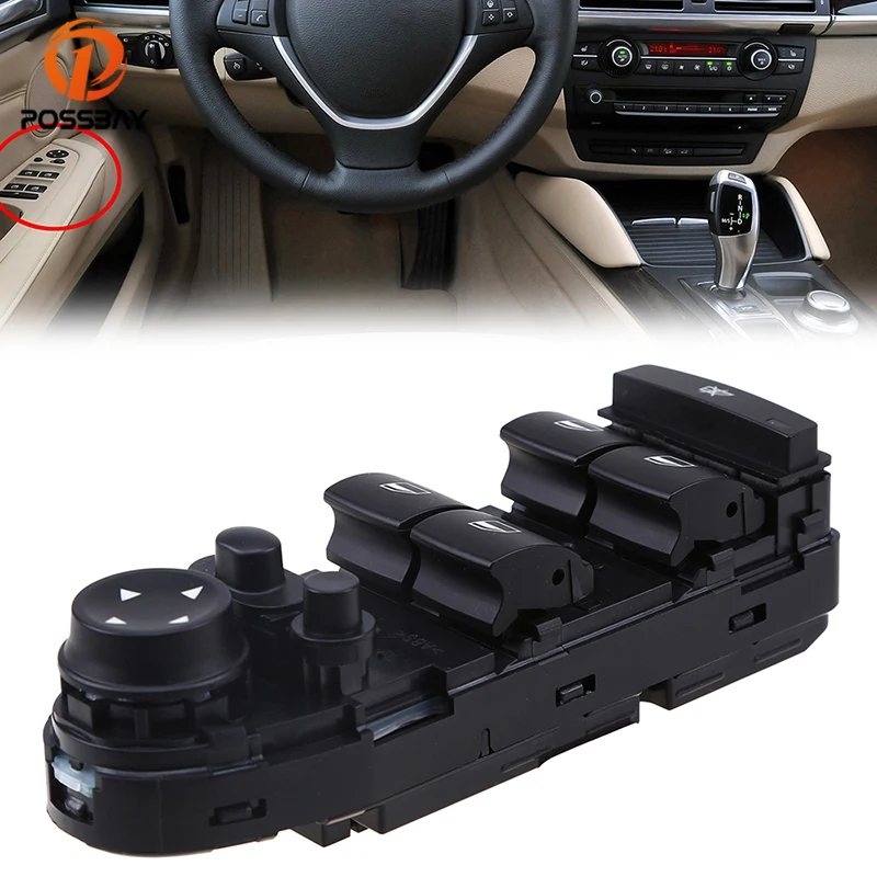 Переключатель автомобильного окна POSSBAY 61319218044 для BMW X5 E70 2007 2008 2009 2010 2011 2012 2013|window