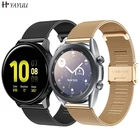 Ремешок для Samsung Galaxy Watch Active 2, 40 мм, 44 ммGalaxy Watch 3, 41 мм, 45 мм, металлический ремешок из нержавеющей стали