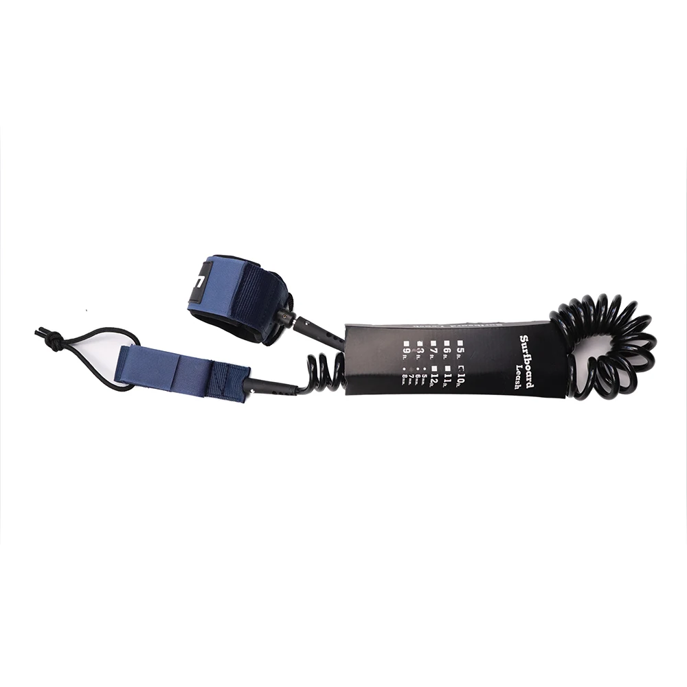 8MM 10FT BLACK Премиум 7 мм 6 мм 7ft/8f/9ft/10ft серфинга поводок весло доска поводок 1 год гарантии серфинга ноги веревка - Цвет: 8MM 10FT BLACK