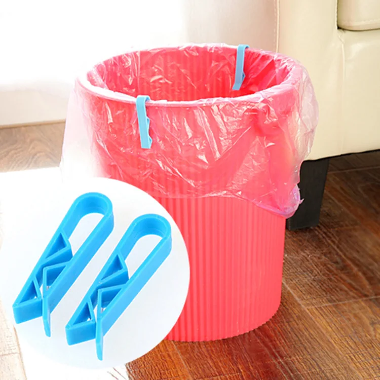 

Practical Cute Plastic Waste Bin Clips Cartoon Trash Clip Junk Folder Clamp Kitchen Cleaning Supplies Random 1PC