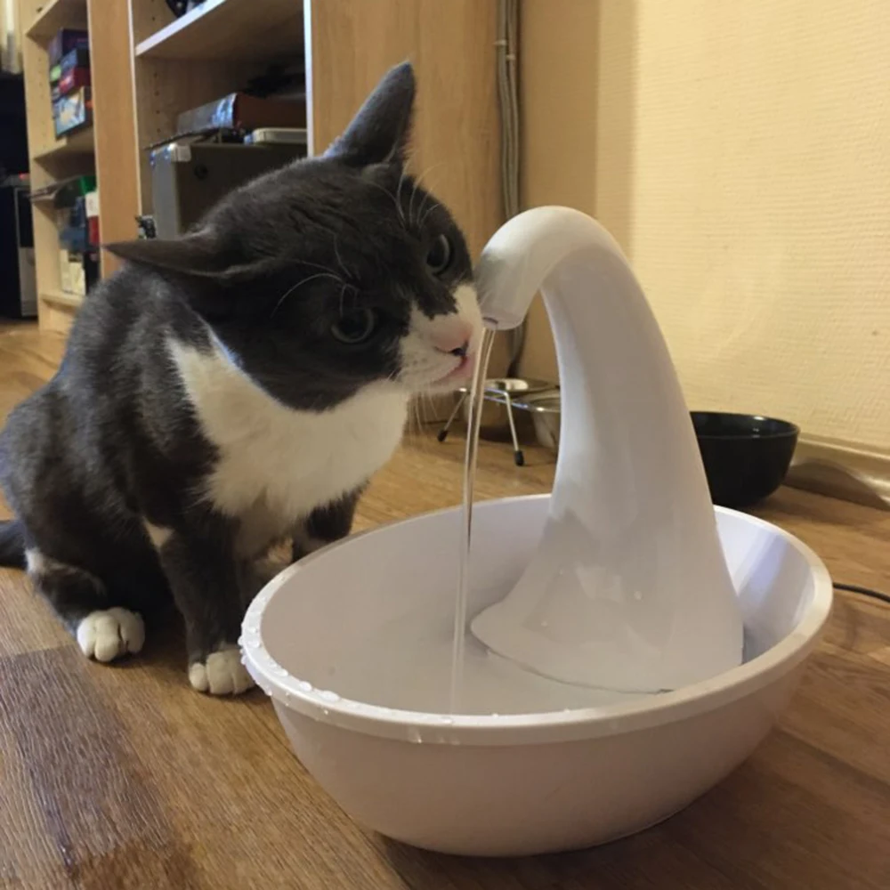 

HILIFE Automatic Swan Pet Cat Water Dispenser Pet Cat Drinking Bowl Feeding Water Flowing Fountain For Cat Dog Water Dispenser