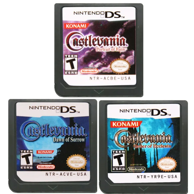 Кастлеванья заказ экклезии и рассвет печали портрет руин Konami US для DS/3DS/2DS