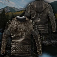 irish armor knight warrior chainmail 3d printed hoodies fashion pullover men for women sweatshirts sweater cosplay costumes 02