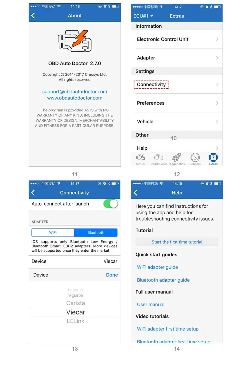 Viecar ELM 327 V1.5 PIC18F25K80 OBD 2 Bluetooth 4,0 для Android/IOS/PC OBD OBD2 Автомобильный сканер для диагностики авто инструмент elm327 v1.5