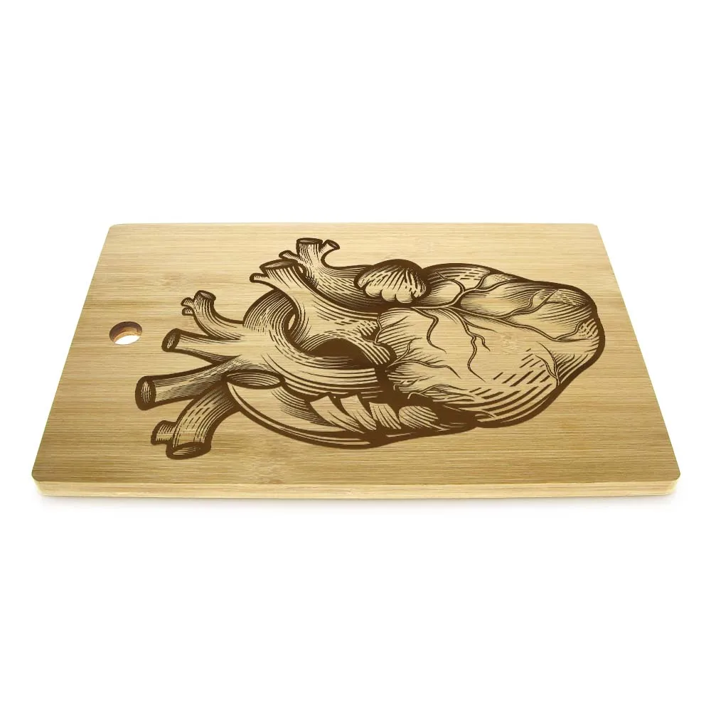 Анатомическая разделочная доска в форме сердца винтажный медицинский декор для