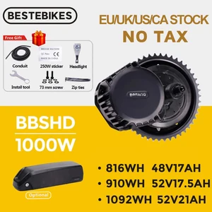 Bafang мотор BBSHD BBS03 48V 52V 1000W мотор среднего привода электрический мотор Ebike комплект преобразования eBike BBS03 52V17.5AH 20AH батарея