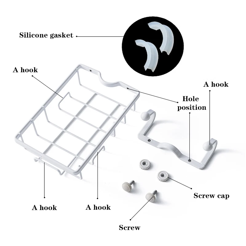 Полка для смесителя кухонная полка хранения из нержавеющей стали губка салфетка