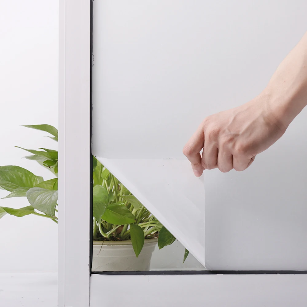 

Matt White Frosted Window Glass Film Privacy 152cm Wide x 500cm Length Roll Bathroom Frost B-White Frosted