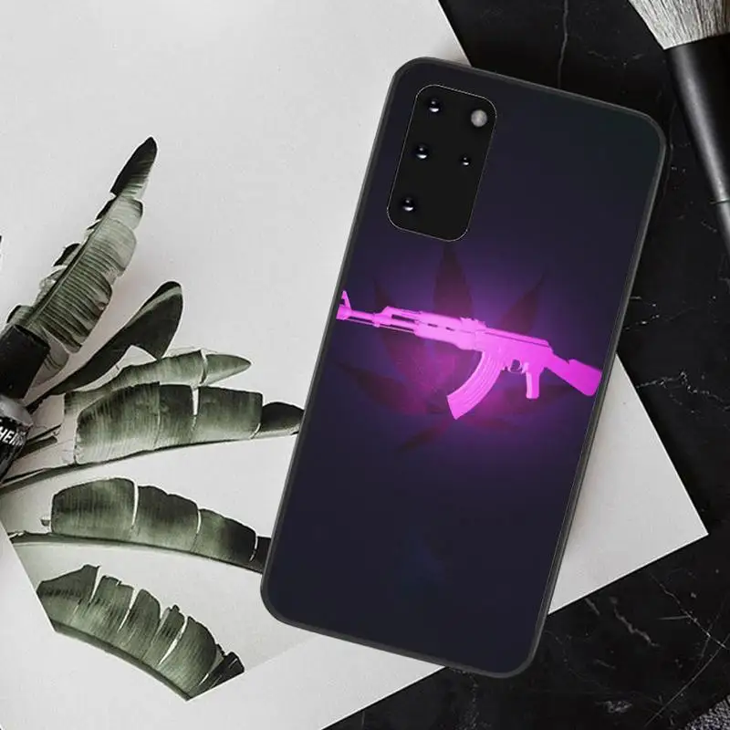 Роскошный чехол для телефона PENGHUWAN AK47 Gun DIY Samsung S20 plus Ultra S6 S7 edge S8 S9 S10 5G | Мобильные