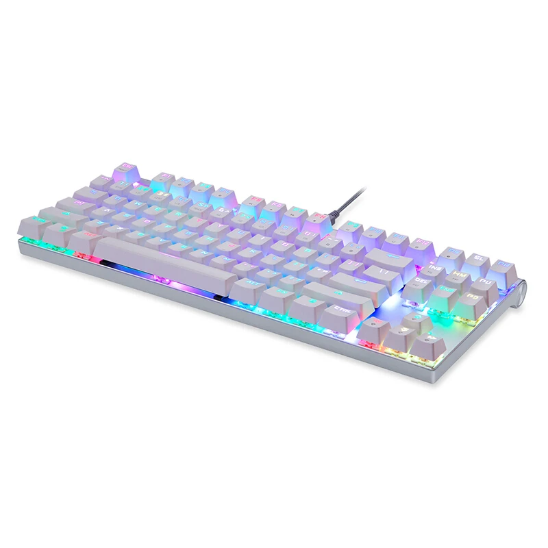 Motospeed CK101 87 клавишная Механическая игровая клавиатура Smart RGB с подсветкой Outemu