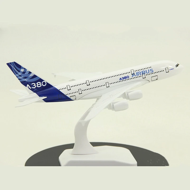 20 см Airbus A380 прототип самолета Модель литья под давлением металлический самолет