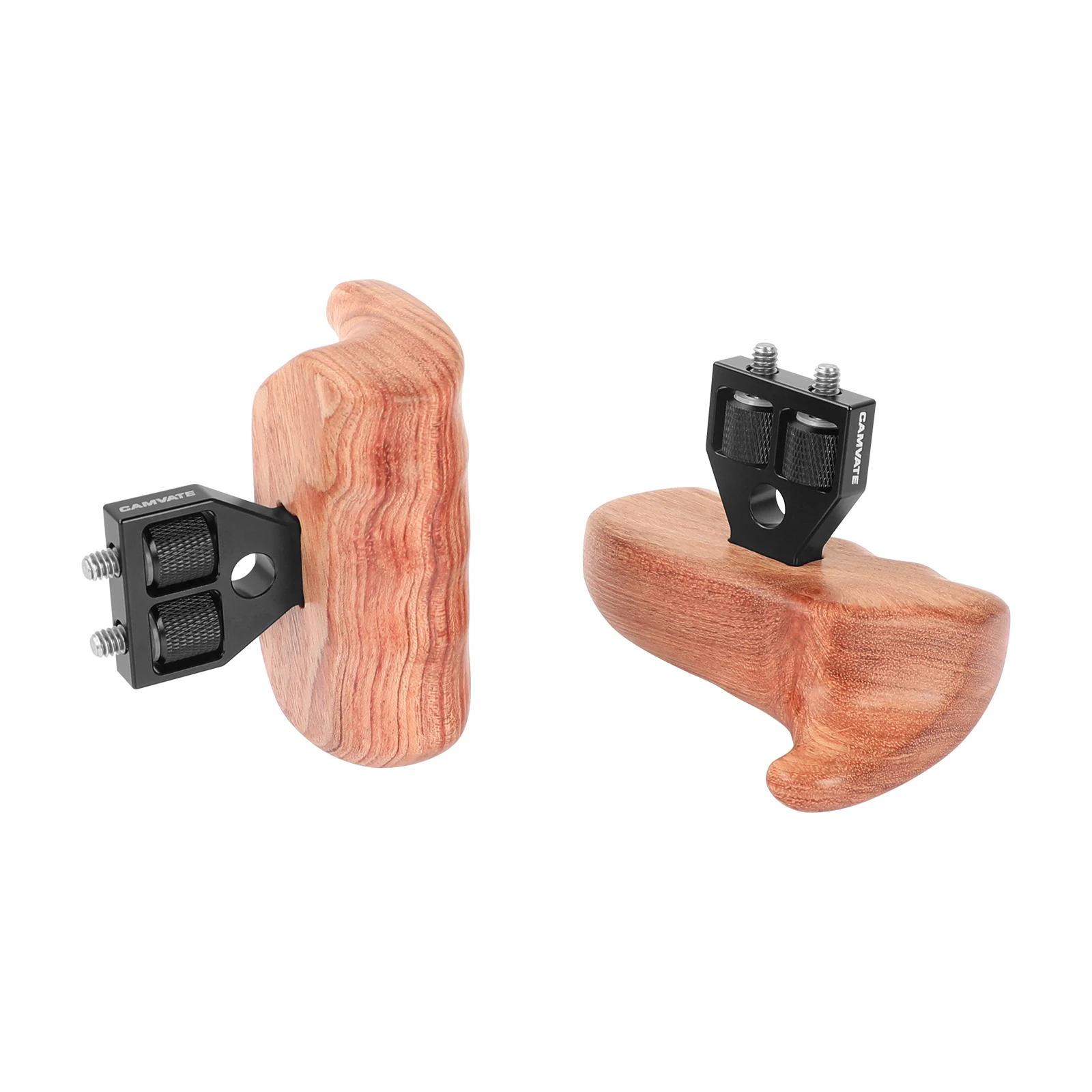 CAMVATE Camera Wooden Handgrip (Left & Right) With 1/4