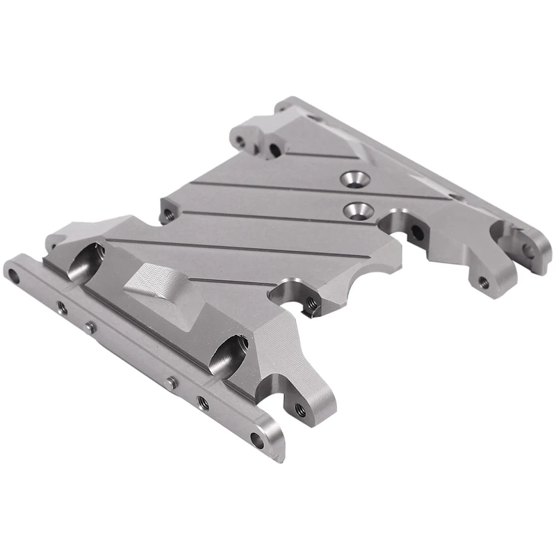 

1Pcs Metal Gearbox Mount Transmission Holder for Axial Scx10 Ii 90046 & 1set Metal Luggage Carrier Roof Rack for Traxxas