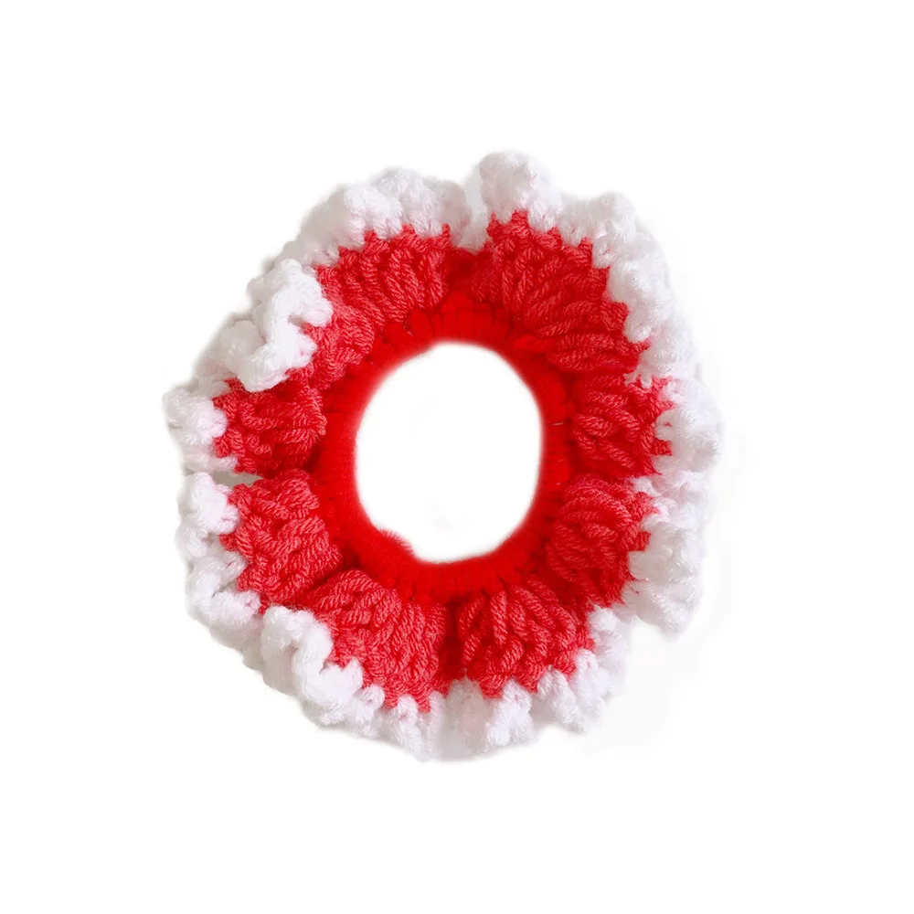 

Free shipping fashion girl's candy color hair scrunchies knitting korea style girl's hairbands Ponytail Holder Hair accessories