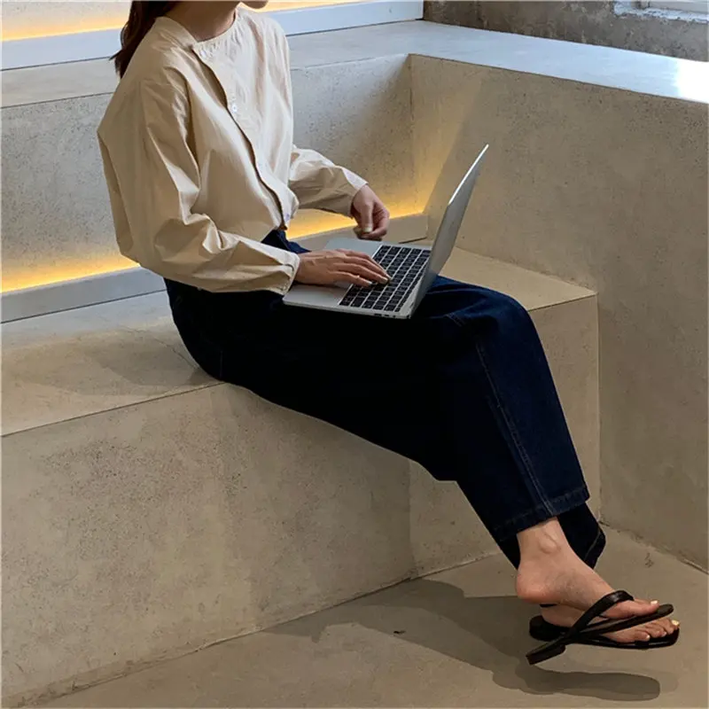 HziriP короткие женские с высокой талией джинсовые тонкие винтажные Новые прямые