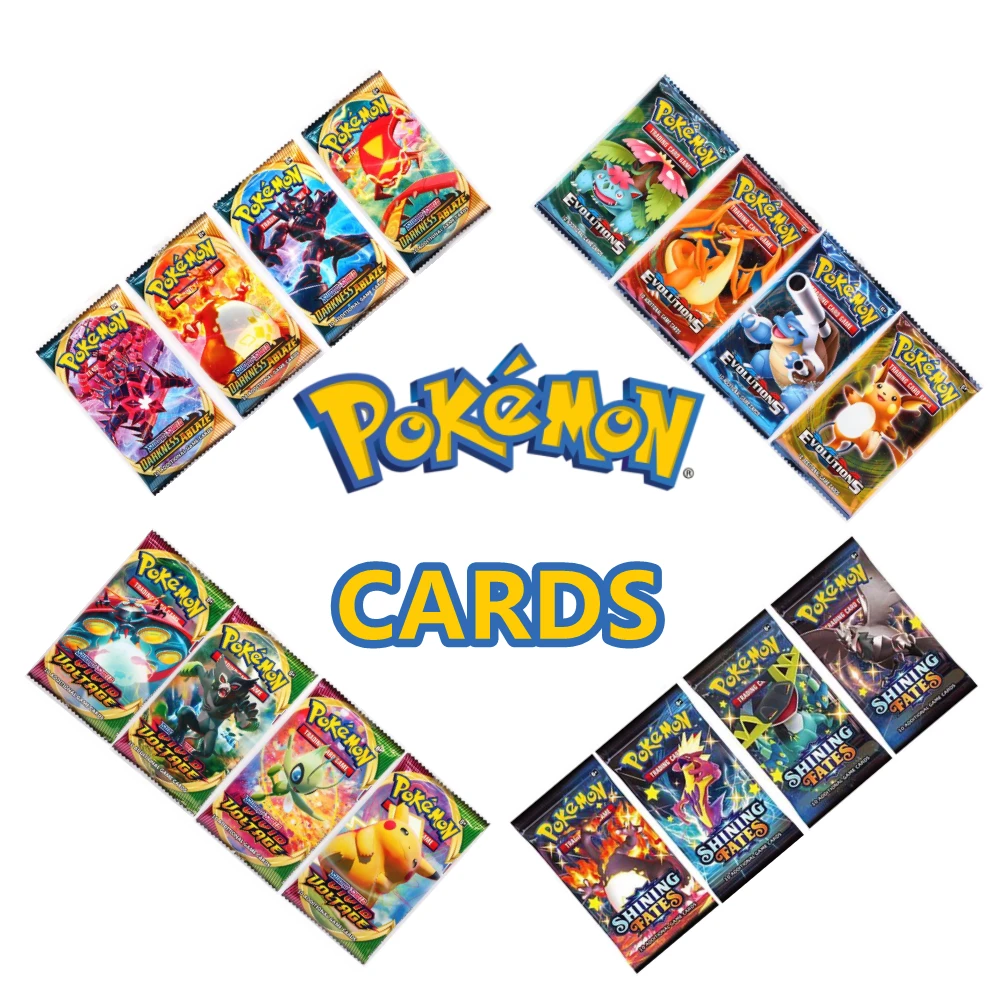 

1 Package Pokemon Booster Pack Children's Birthday Gifts Playing Cards UNIFIED MINDS CRIMSON INVASION VIVID VOLTAGE DABKNESS