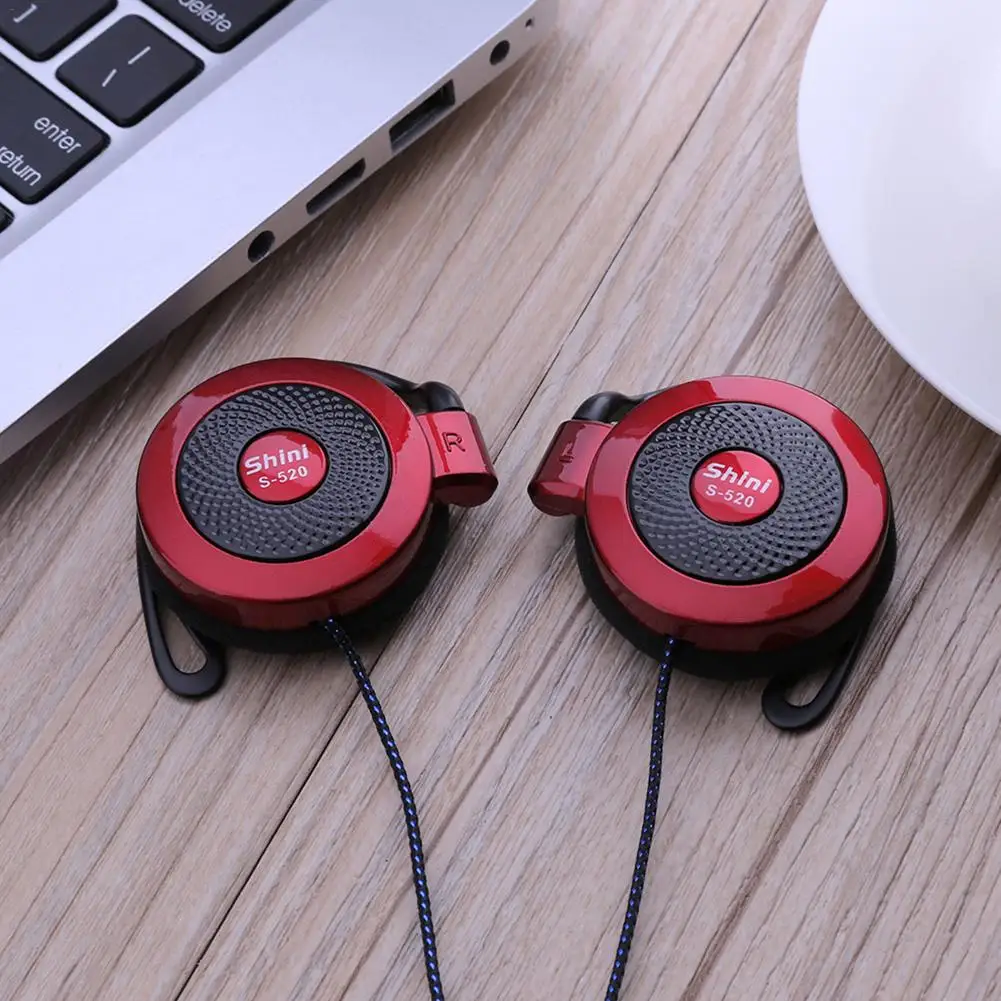 

For Shini S-520 3.5mm Stereo Mp4 Ear-Hook Game Sports Mobile Phone Universal Headset Ear Hook Headsets Wire Sports Earphones