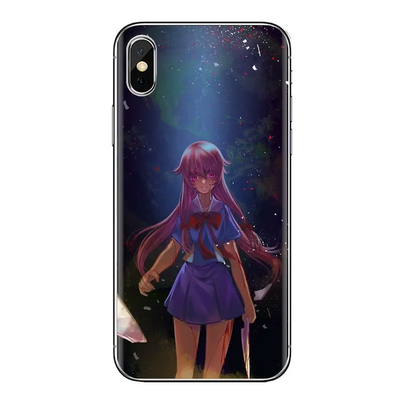 Корпус с Юно гасай дневник будущего серии АРТ для samsung Galaxy S2 S3 S4 S5 мини S6 S7 край S8 S9