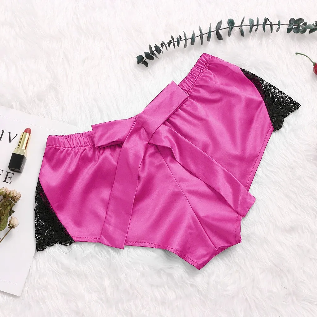 3xl шелковый атлас Шорты пижамные штаны для мужчин женщин обувь девочек