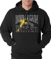 born again biker motorcycle riding adult unisex hoodie