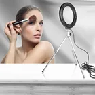 16 см 6-дюймовый кольцевой светильник с подставкой для штатива Usb зарядка селфи Светодиодная лампа с регулируемой яркостью светильник для фотосъемки для фотостудии