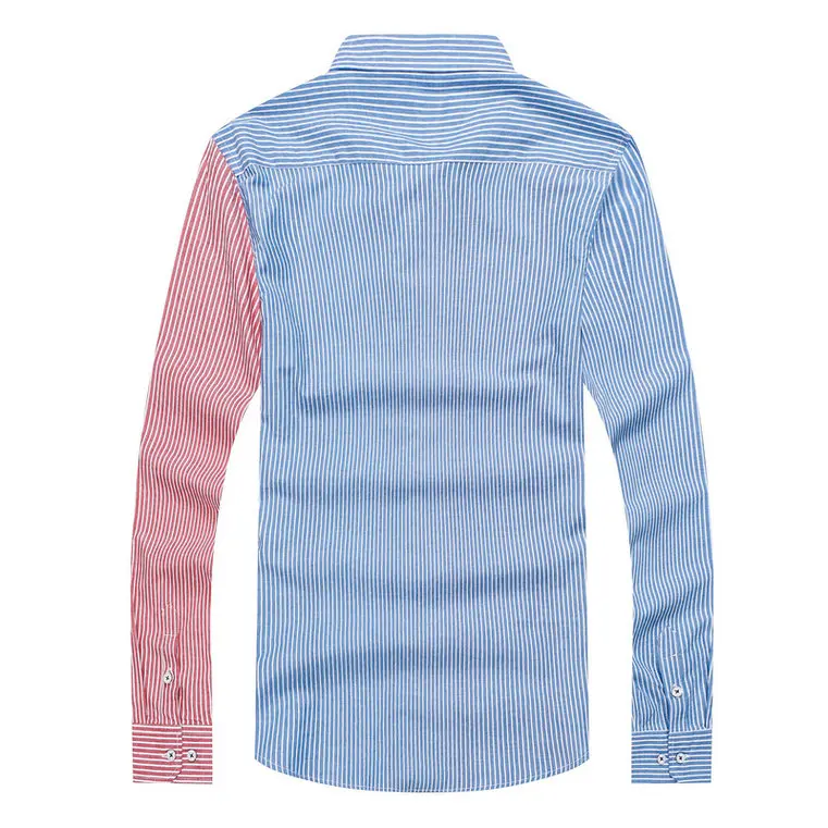 

Pocket Design 2021 New Cotton Long Sleeve Shirt Solid Slim Fit Shirt for Male Social Casual Business Dress Shirt M L XL XXL