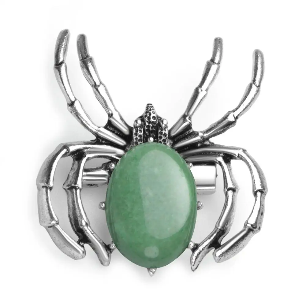 Ожерелье с пауком лечебная подвеска-кристалл баланс вен камень Женская Брошь в