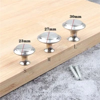 2pcs stainless steel cabinet pull cupboard drawer handle knobs wardrobe with screw furniture hardware