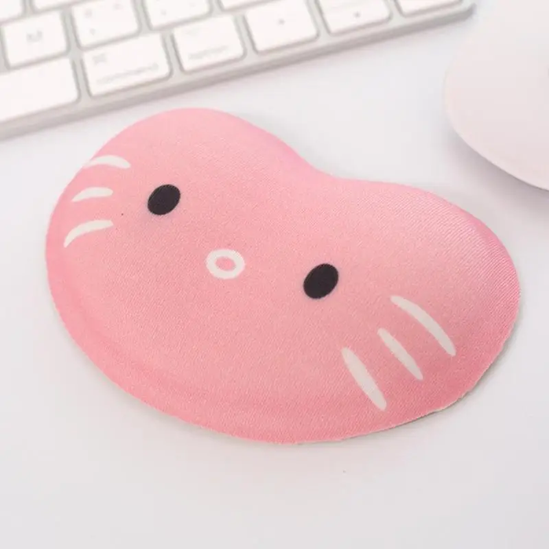 

Cute Cat Silicone Wrist Rest Mouse Hand Pad Comfortable Soft Environmentally Friendly for Desktop Computer Hand Support Cushion