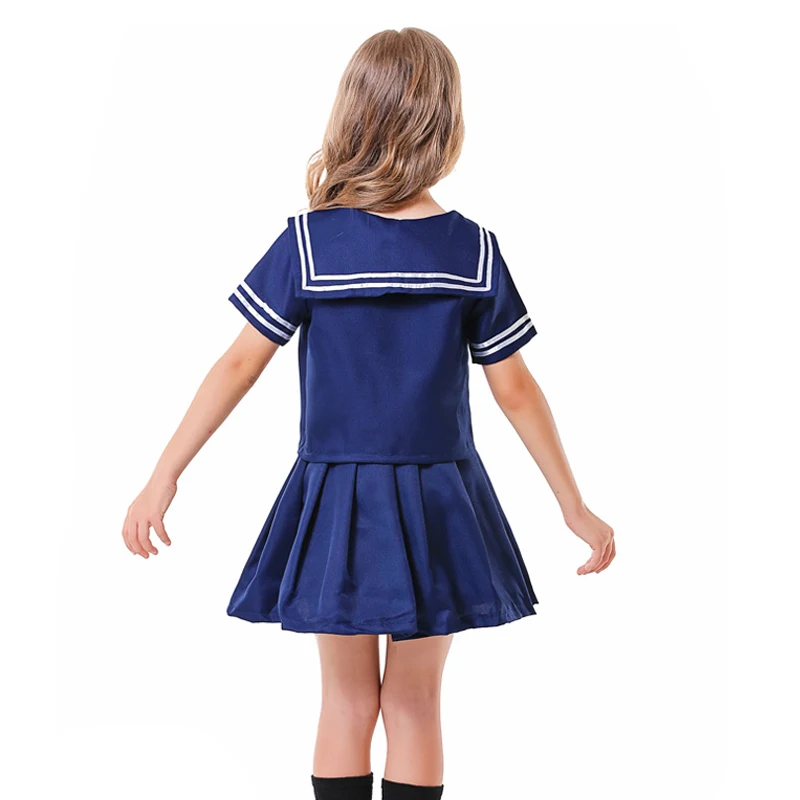 Девушка Пурим костюм моряка для мальчиков военно-морской милая плиссированная