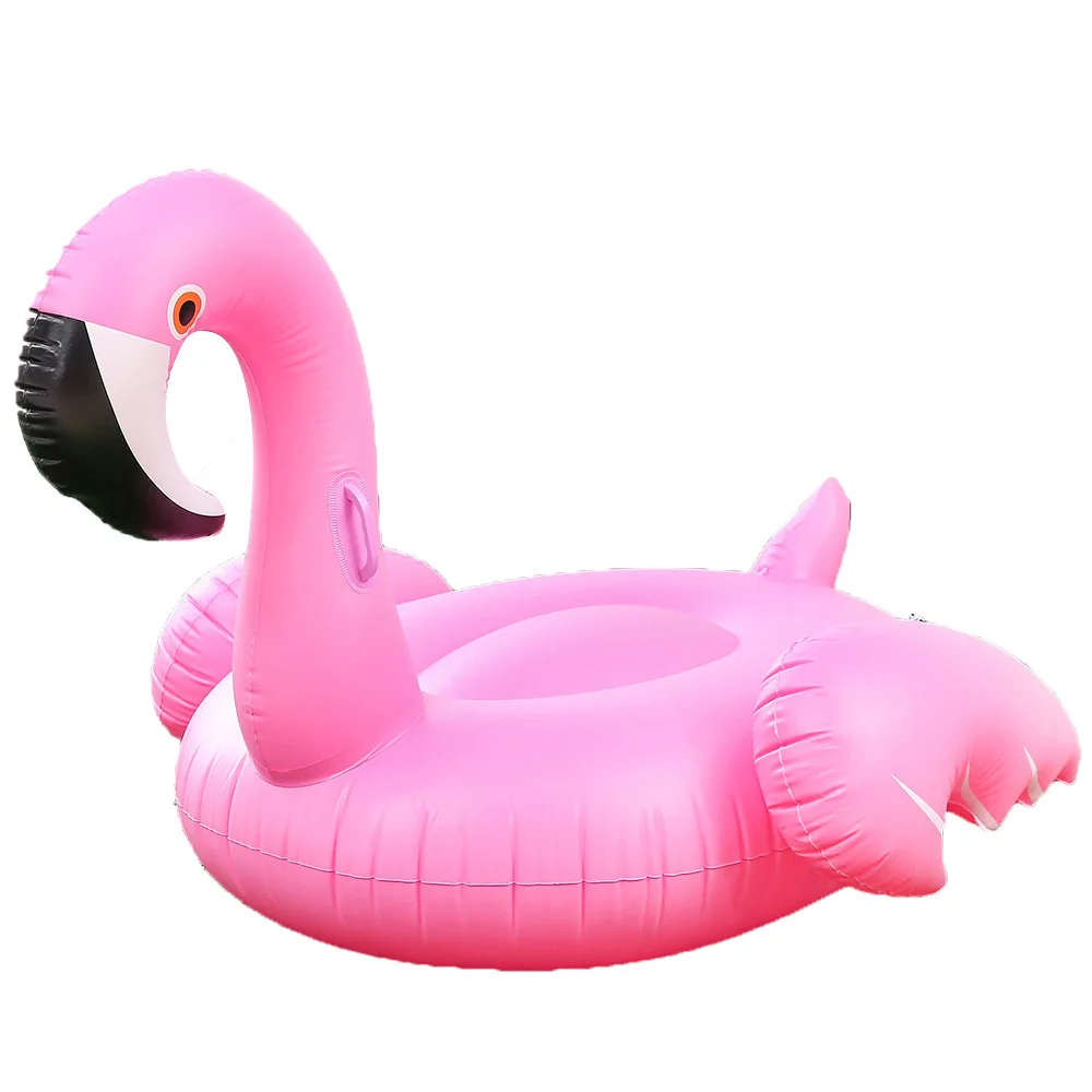 

Hot Salling Pink Flamingo Floating Row 150cm Cute Inflatable Island Water Pad Beach Swimming Ring Pool Lounger Toys For Adults