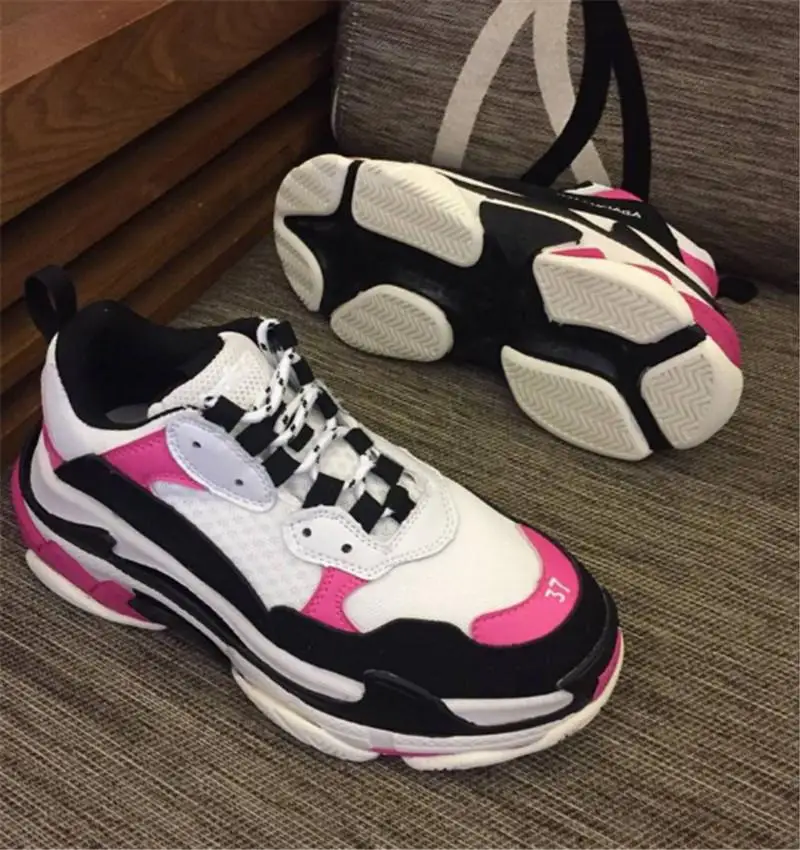 2019 горячая Распродажа INS 17FW Тройная S обувь для бега Горячая Папа дизайнерская