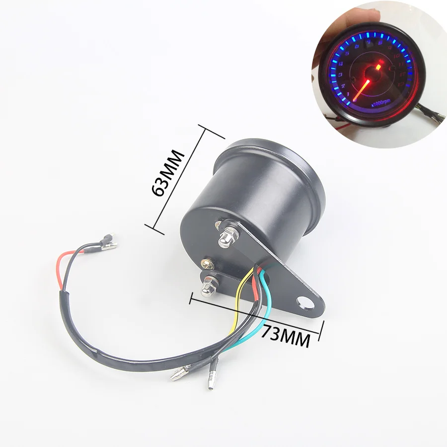 Универсальный цифровой электрический спидометр для мотоцикла тахометр
