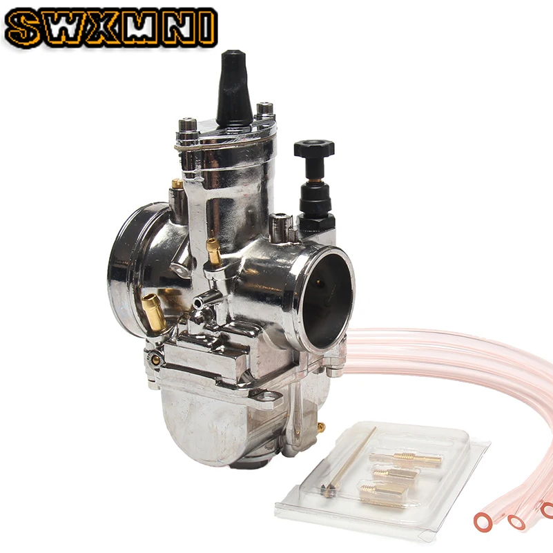 Новый Серебряный карбюратор PWK 34 мм для Mikuni Запчасти 100 300cc скутеры с Мощность