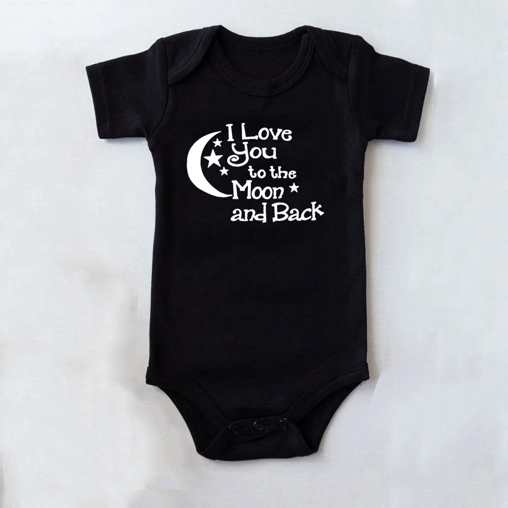 Детский костюм с надписью I LOVE YOU TO THE MOON AND BACK & My Auntie Loves Me для маленьких мальчиков и
