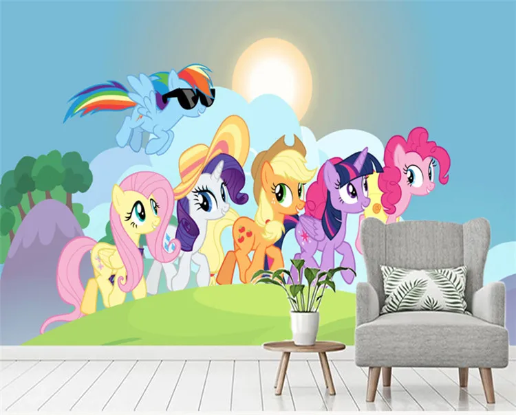 Милая лошадь 3D рисованный фон обои для детской комнаты диван 3d фото фрески с