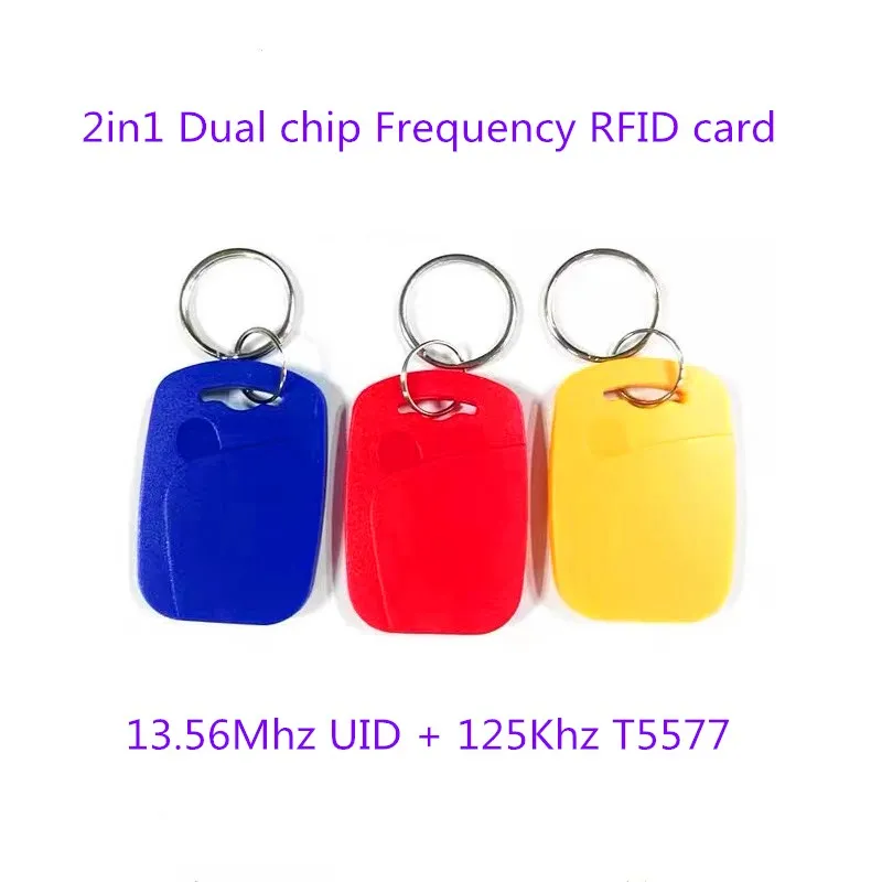 5 шт. RFID 13 56 МГц IC UID сменный двойной чип частота T5577 125 кГц ID пустая карта