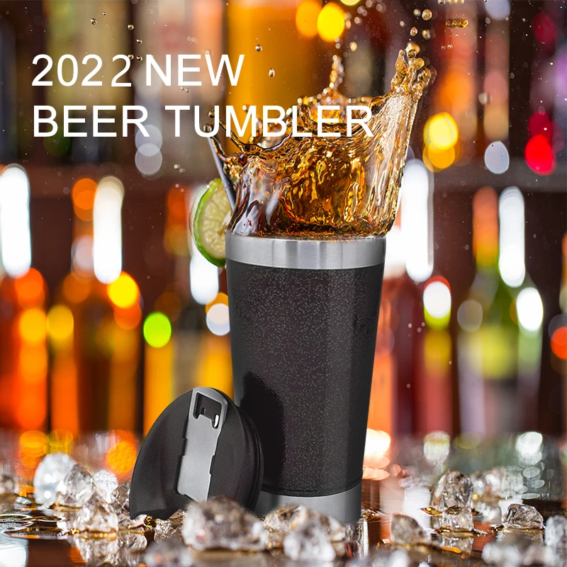 

473ml Copo Stanley Original Thermos Cups Portable Vacuum Flask Insulated Tumbler Beer Cup With Bottle Opener Lid Thermos Bottle