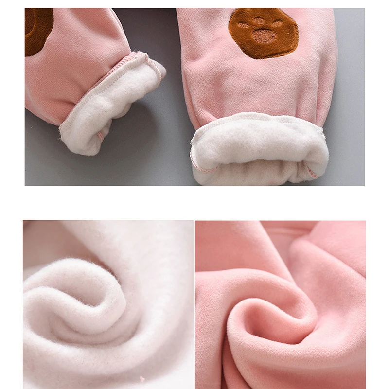 Комплект зимней одежды для детей 2 шт./компл. вельветовый утепленный флисовый