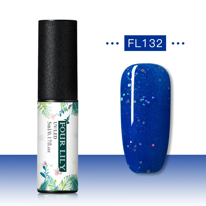 CS06903 Четыре лилии Гель-лак набор УФ Vernis Полупостоянный праймер верхнее покрытие 5 мл цветной гель для ногтей лак Nagellak Soak Off лак - Цвет: CS06903