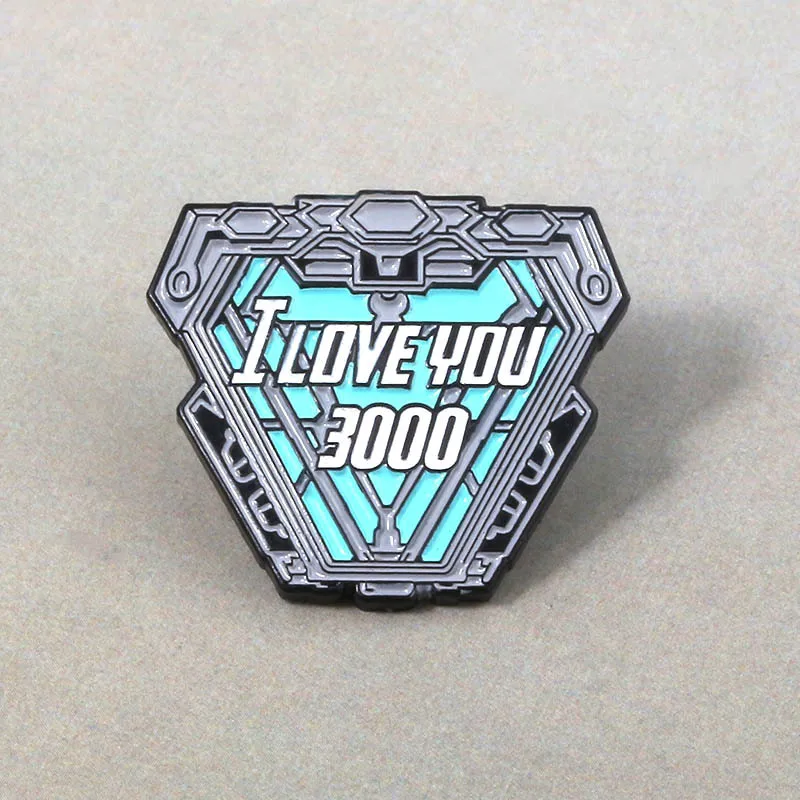 Мстители 4 Железный человек Tony Stark I love you 3000 раз капающая масляная брошь одежда рюкзак памятный значок
