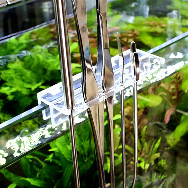 

1PCS New Aquarium Plant Tools Storage Rack Acrylic Holder for Tweezer Scraper Scissor Fish Tank Water Grass Cleaning Tool Stand