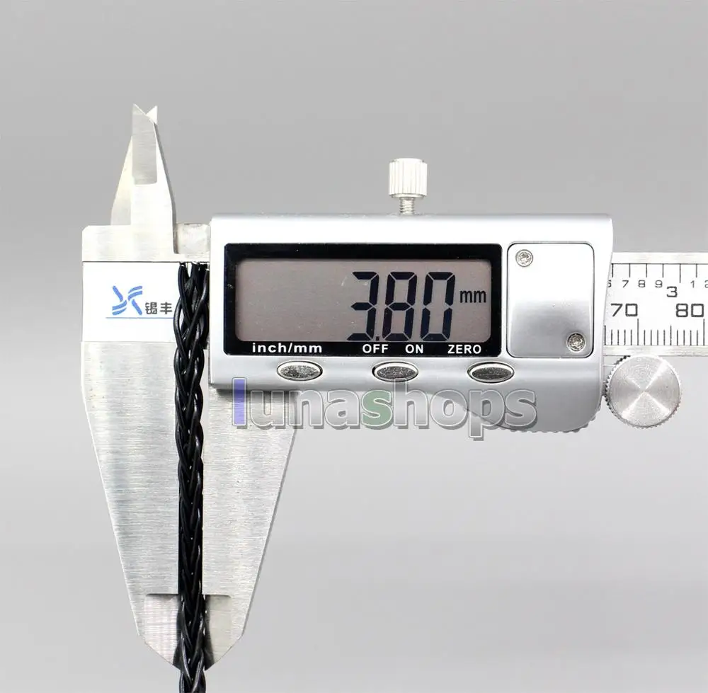 

LN006581 8 Core Silver Plated Black Earphone Cable For Denon AH-D340 D320 NC800 NC732 NCW500 AKG Y40 Y50 K545 N60c K845 K840