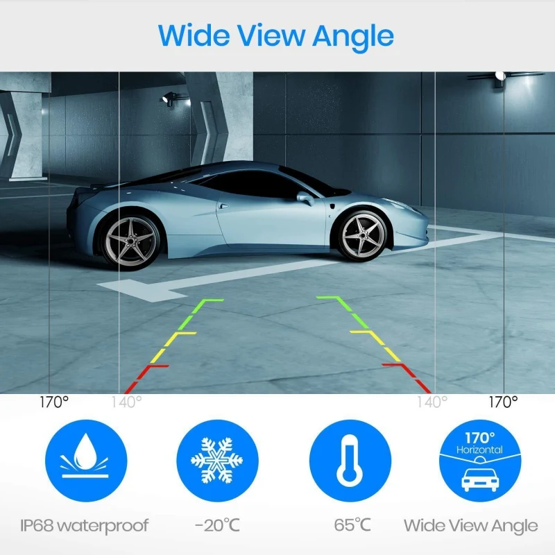 HD Автомобильная фронтальная камера заднего вида универсальные встроенные
