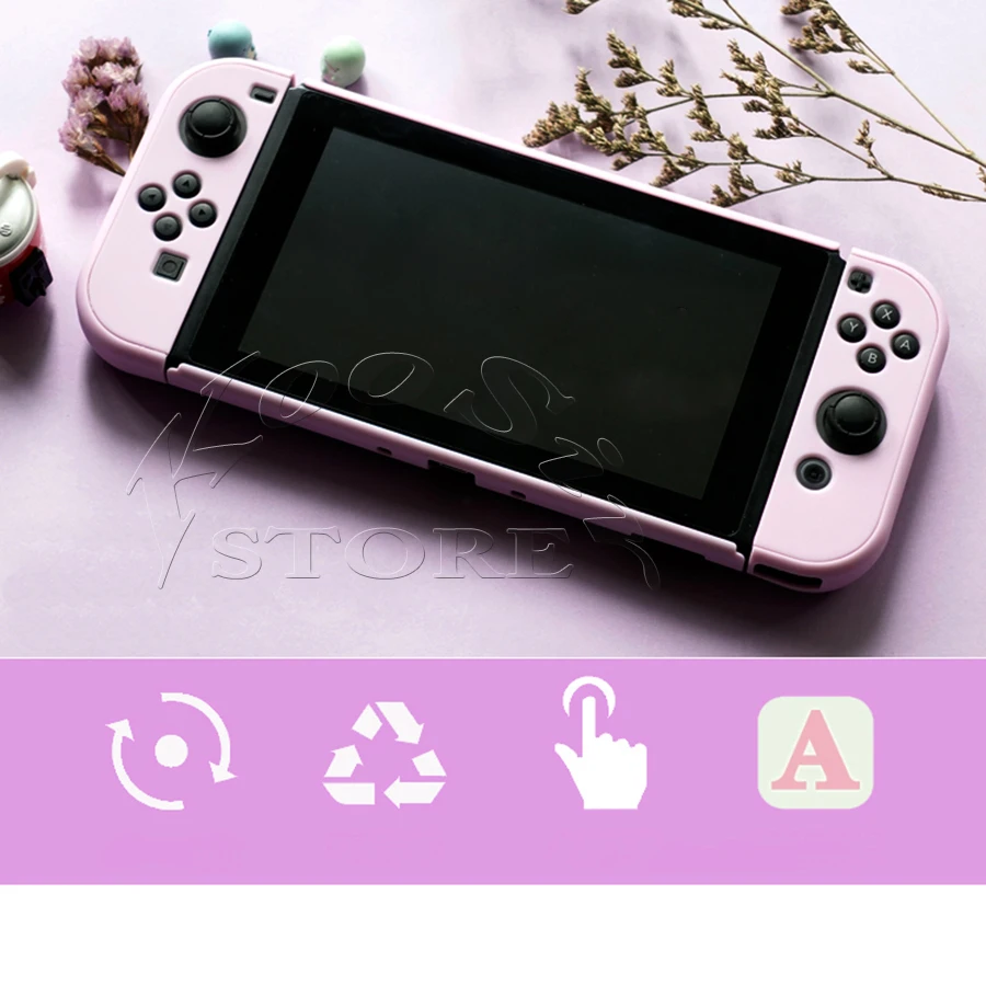 Оригинальный цветной милый чехол для консоли Nintendo Switch Joycon игровых аксессуаров