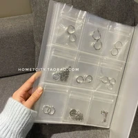 jewelry storage foldable book album earrings necklace rings display stand portable packaging holder collection jewlery organizer